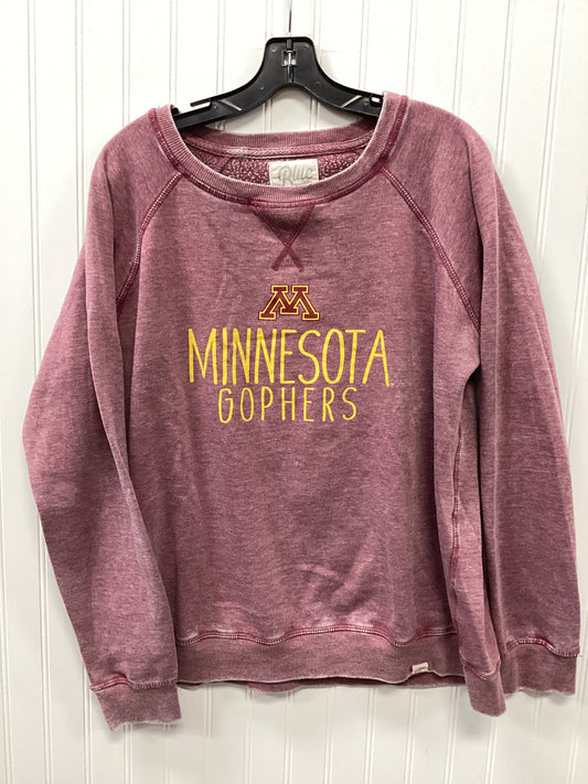 Athletic Top Ls Collar By Blue 84 In Red, Size:L