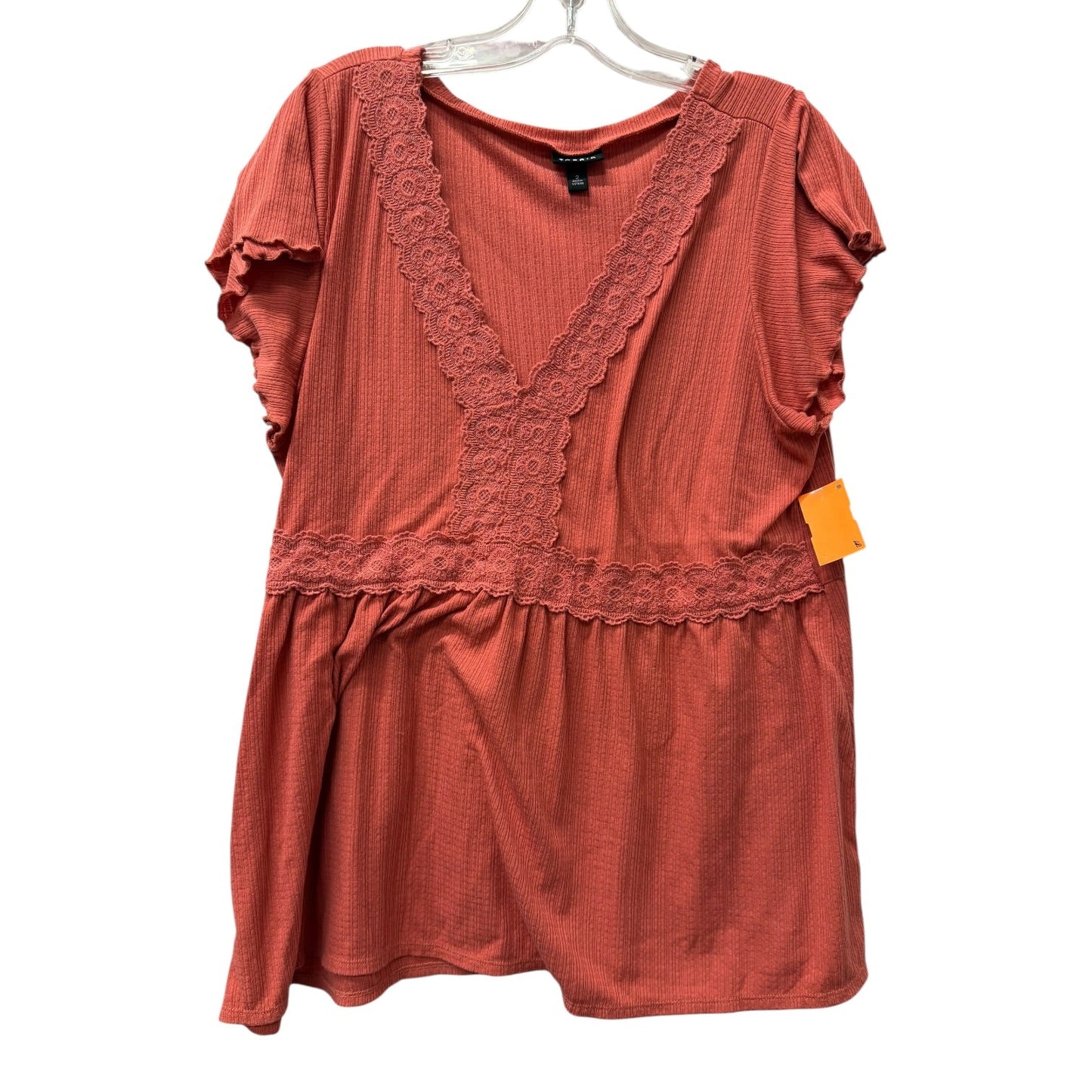 Top Ss By Torrid In Orange, Size:2X