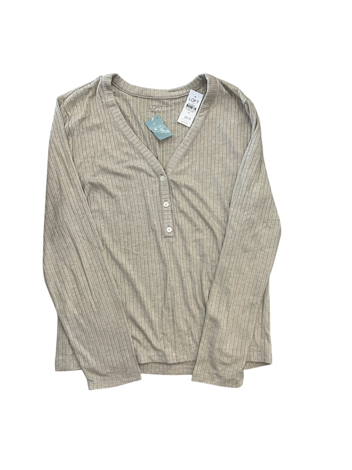 Top Ls By Loft In Tan, Size:Xl