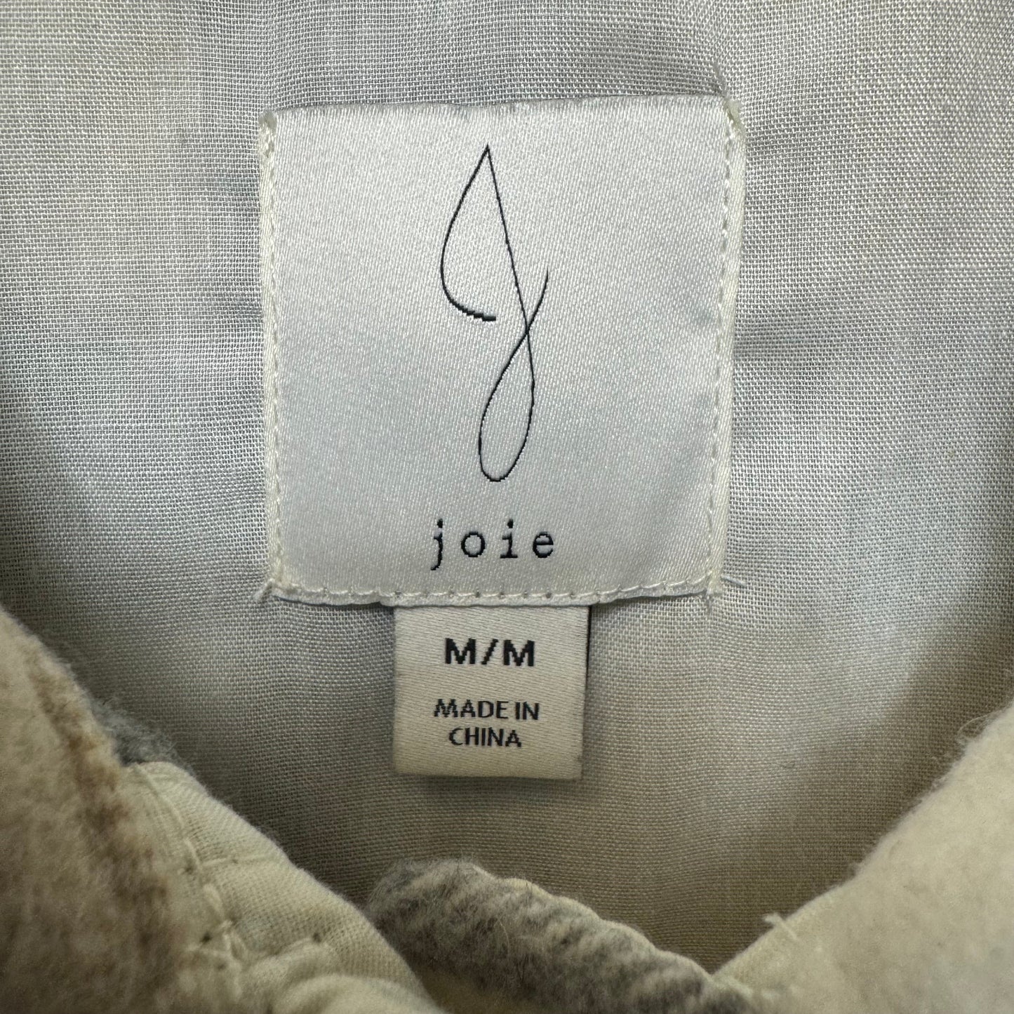 Jacket Shirt By Joie In Plaid Pattern, Size: M