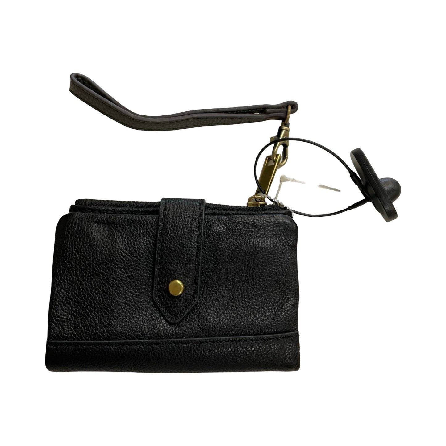 Wallet Leather By Fossil In Black, Size:Small