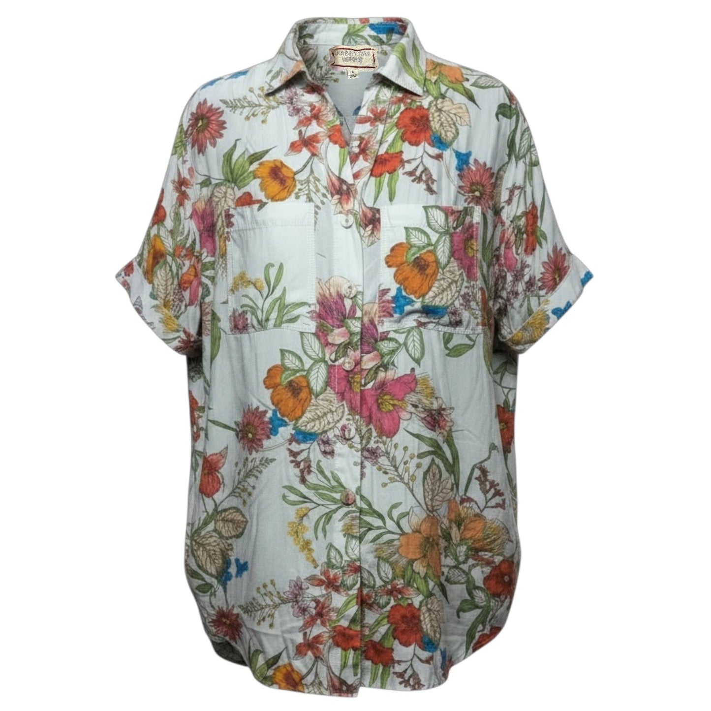 Liliana Silk Oversized Weekend Tunic By Johnny Was In Floral Print, Size: S