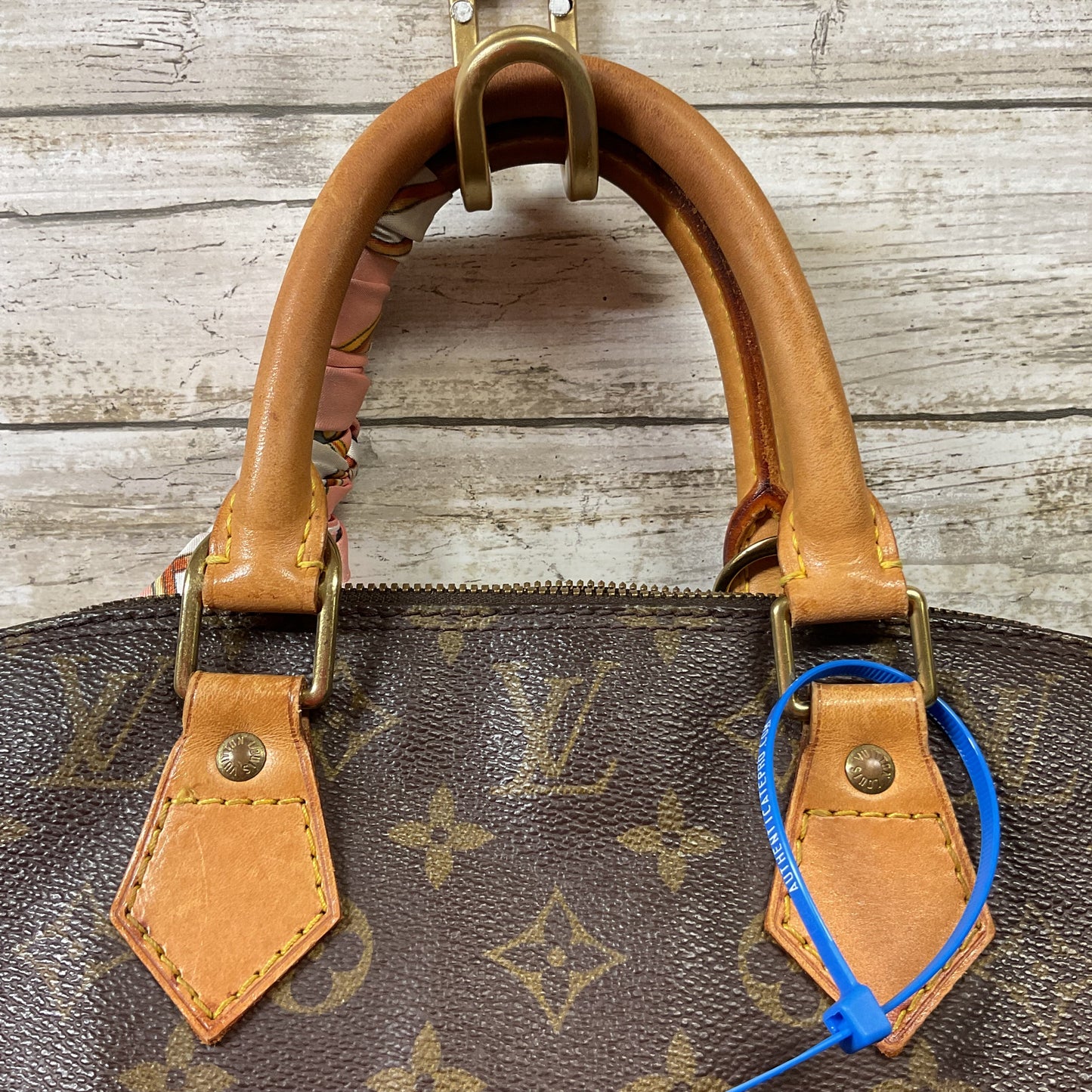 Handbag Luxury Designer By Louis Vuitton In Brown & Pink, Size:Medium AS-IS