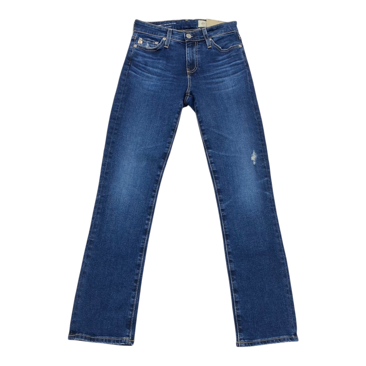 Jeans Straight By Ag Jeans In Blue, Size:0