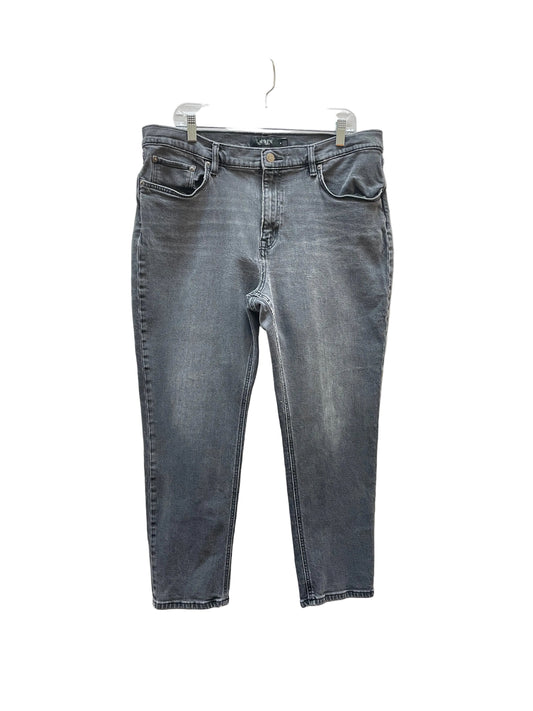 Jeans Skinny By Lauren By Ralph Lauren In Grey Denim, Size:16
