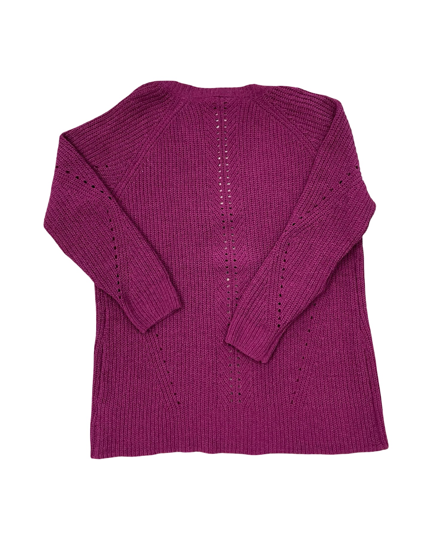 Sweater Cardigan By Clothes Mentor In Purple, Size:M