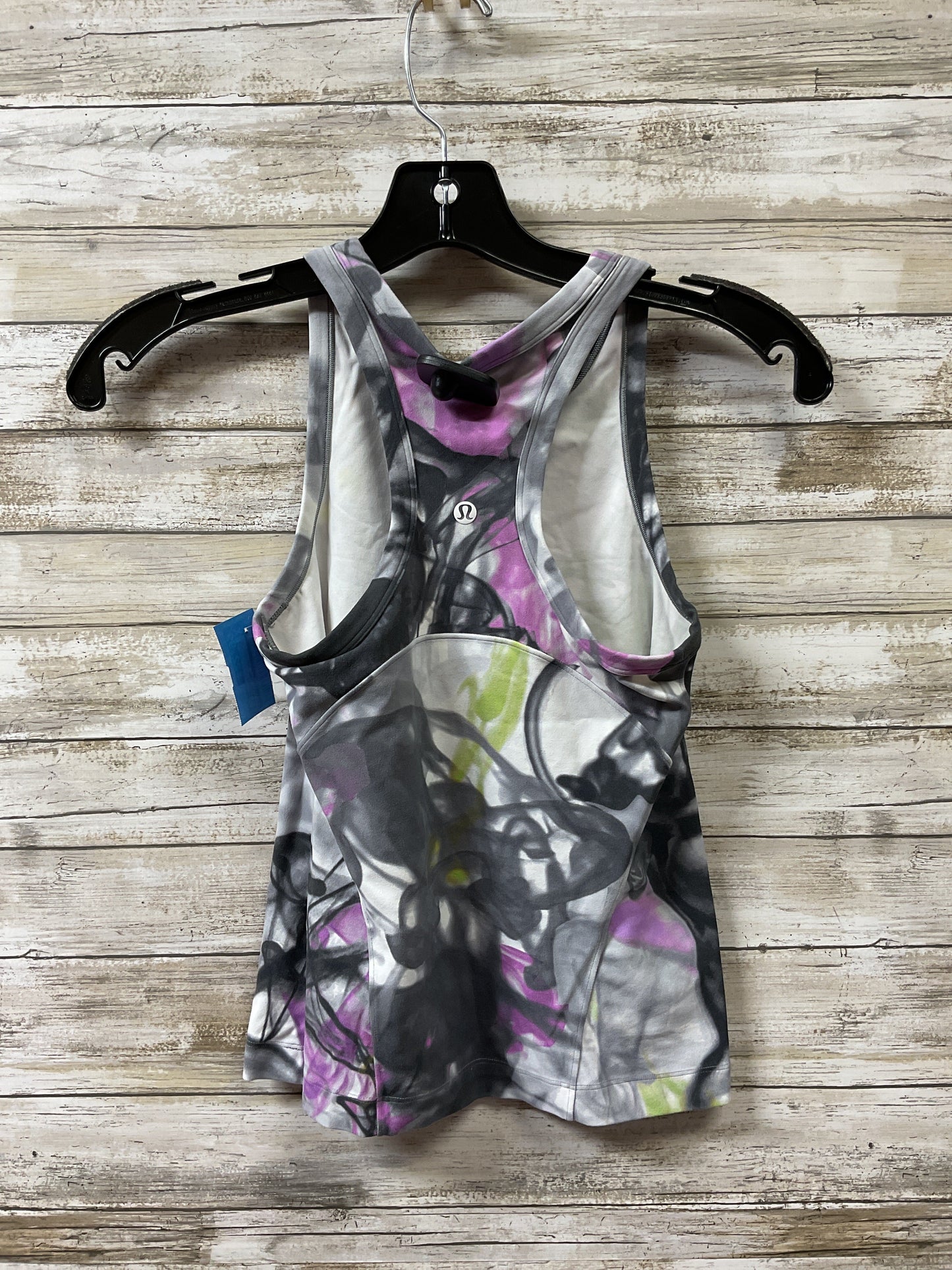 Athletic Tank Top By Lululemon In Grey & Purple, Size:4