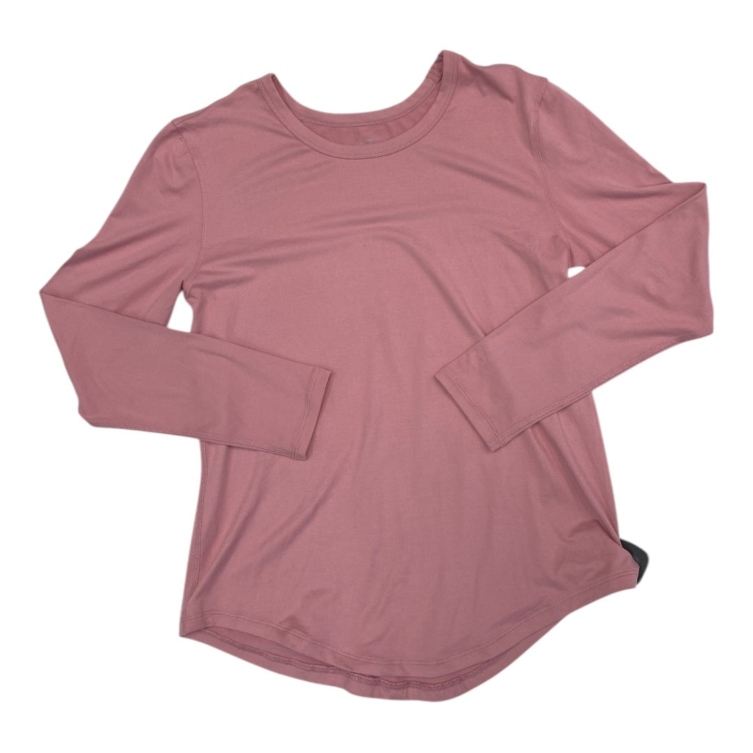 Athletic Top Ls Crewneck By Zyia In Pink, Size:Xs