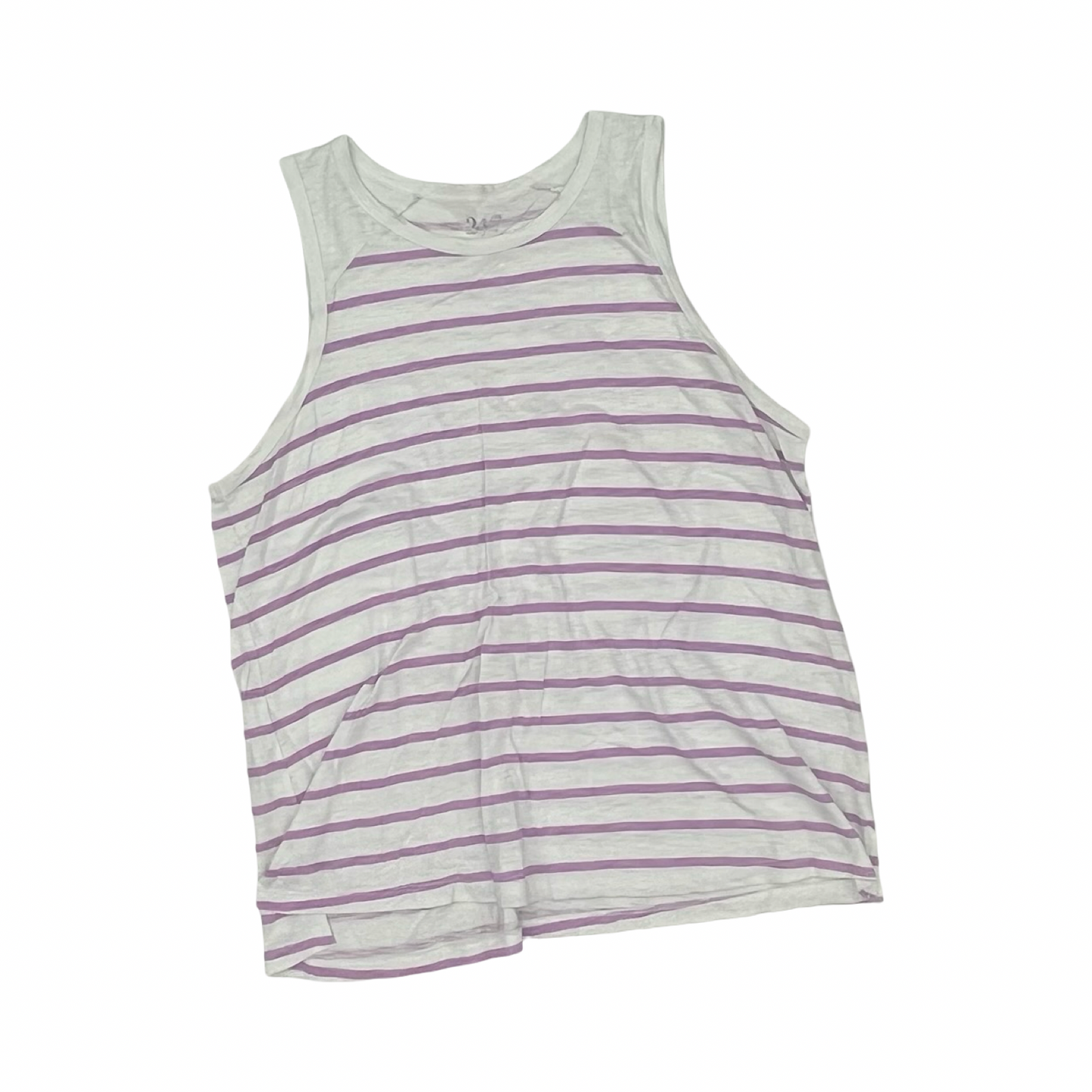 Tank Top By Maurices In Purple & White, Size:1X