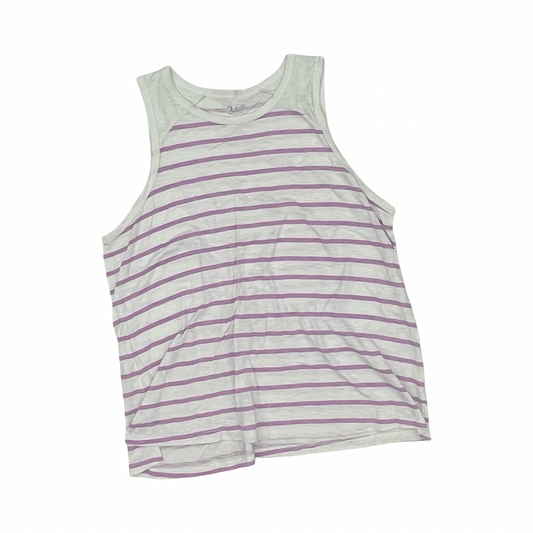 Tank Top By Maurices In Purple & White, Size:1X