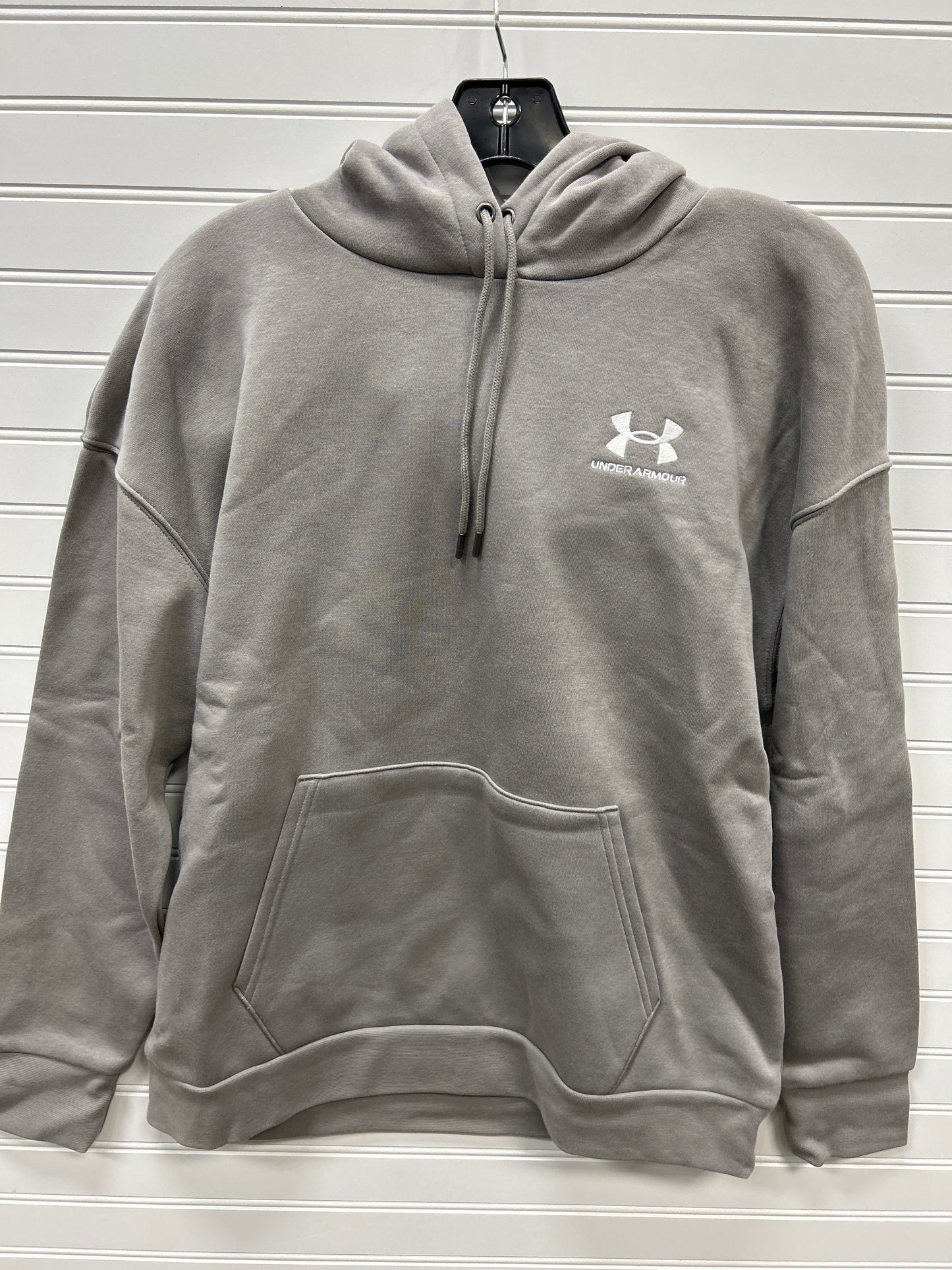 Sweatshirt Hoodie By Under Armour In Grey, Size:L