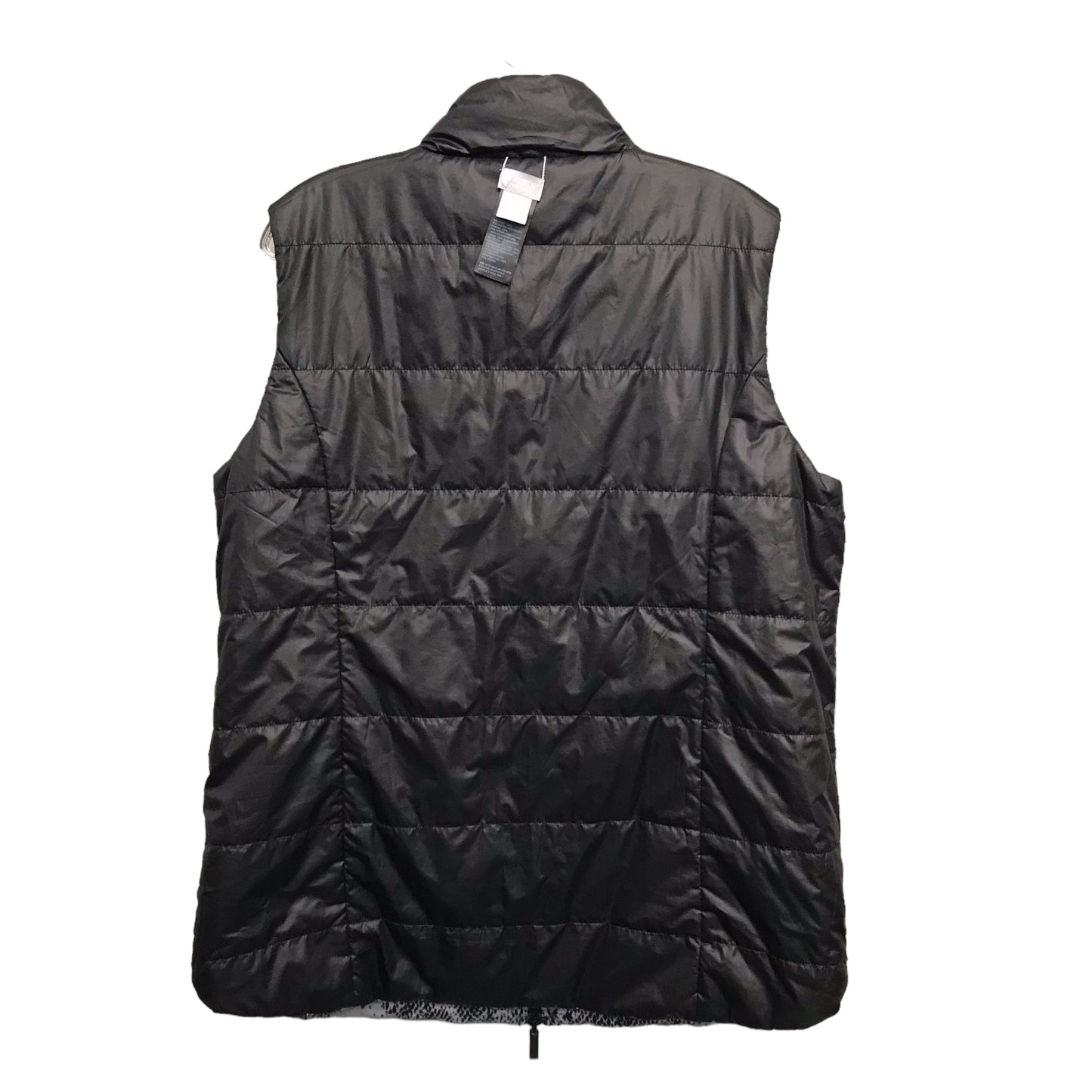 Vest Puffer & Quilted By Chicos In Black, Size:Xl