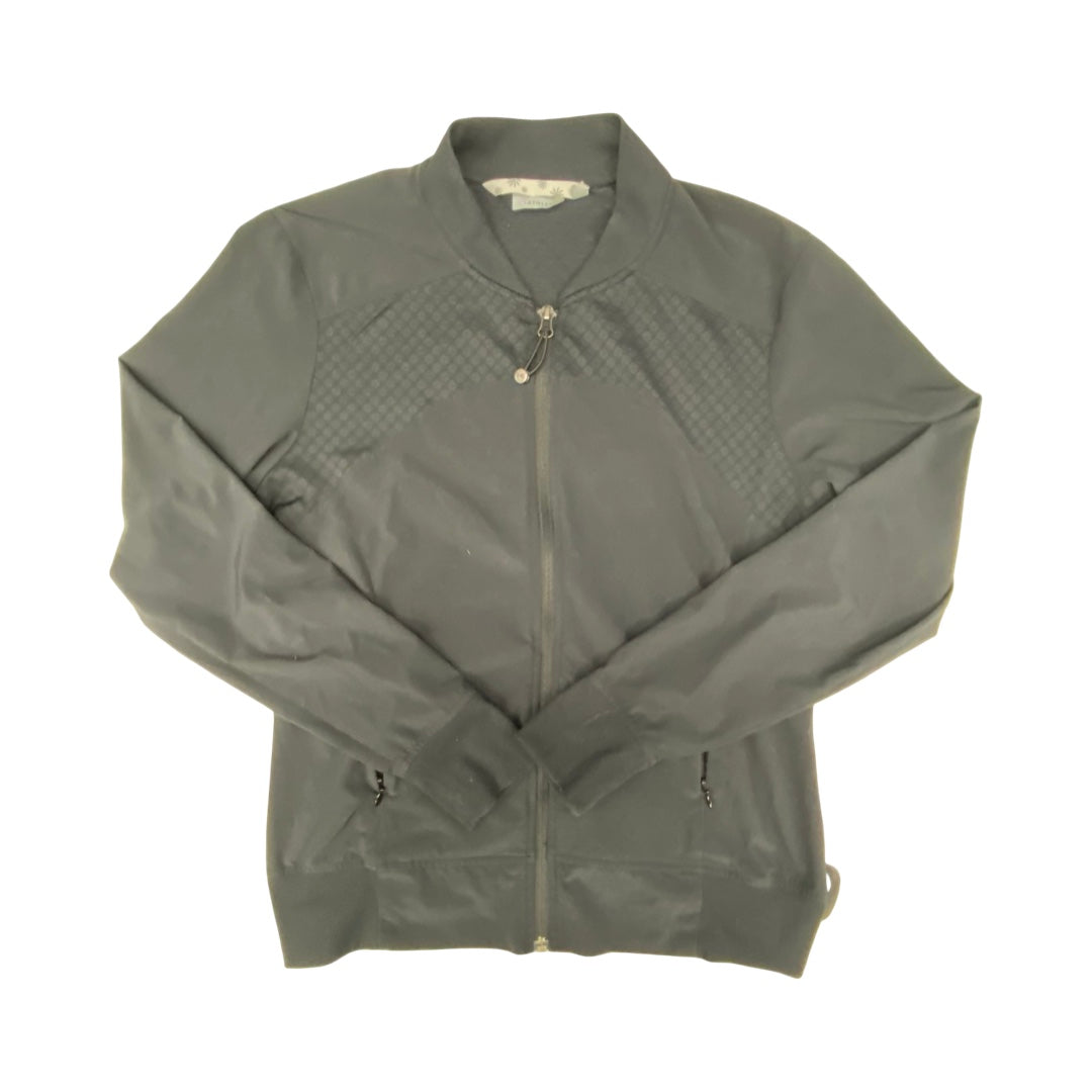 Athletic Jacket By Athleta In Black, Size:L