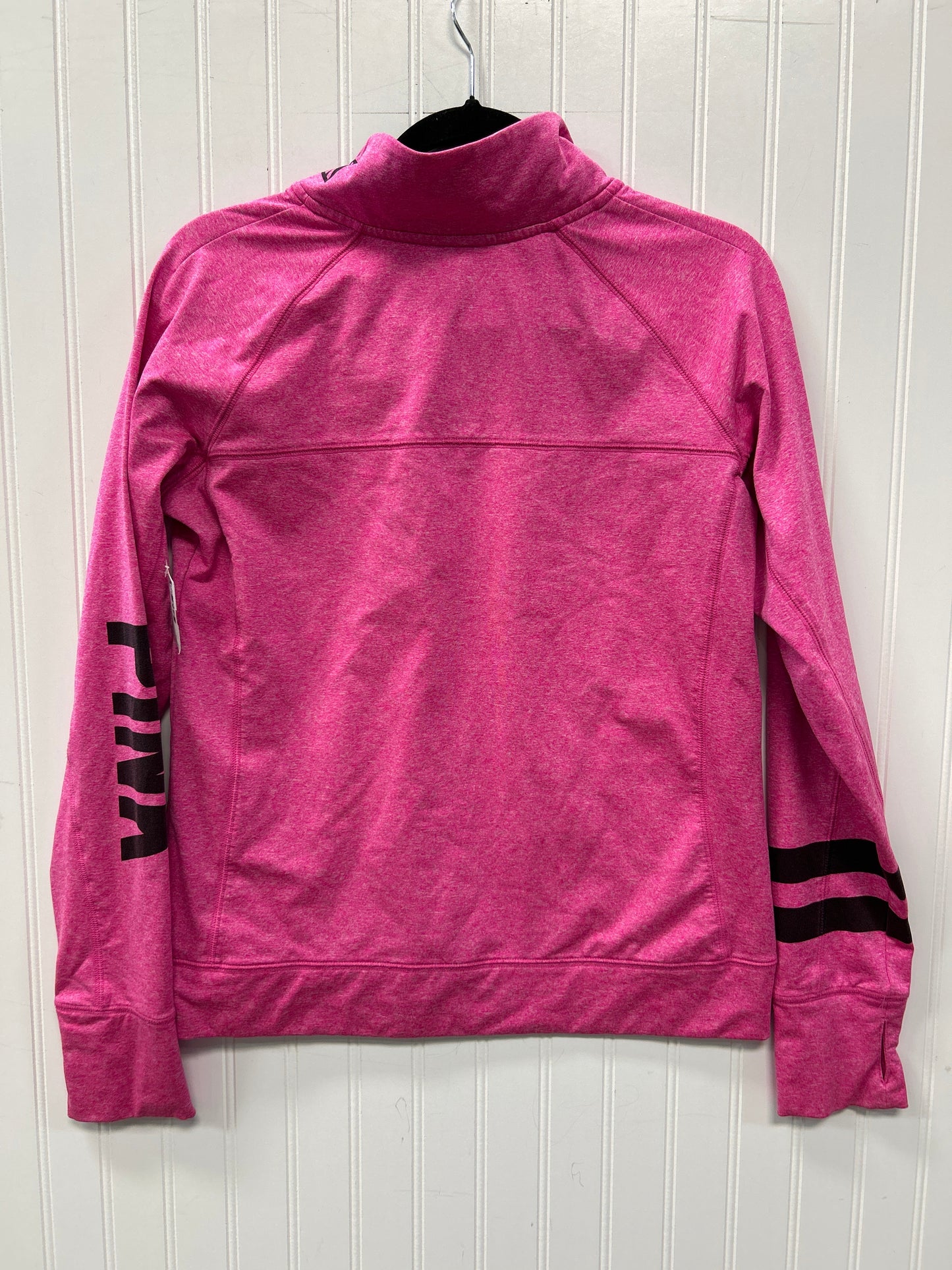 Athletic Top Ls Collar By Pink In Pink, Size:L