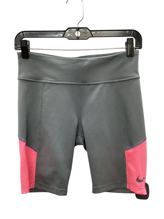 Athletic Shorts By Nike Apparel In Grey & Pink, Size: M