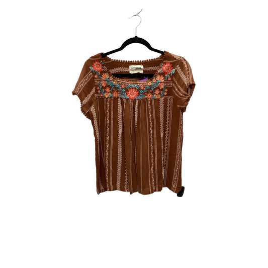 Top Short Sleeve By Savanna Jane  Size: L