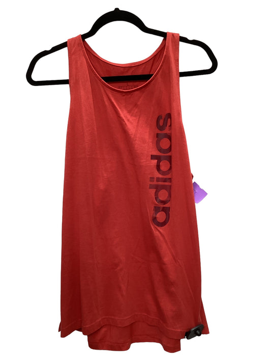 Red Athletic Tank Top Adidas, Size L