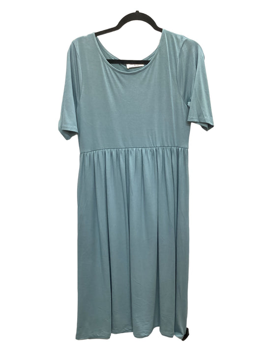 Blue Dress Casual Midi Zenana Outfitters, Size L