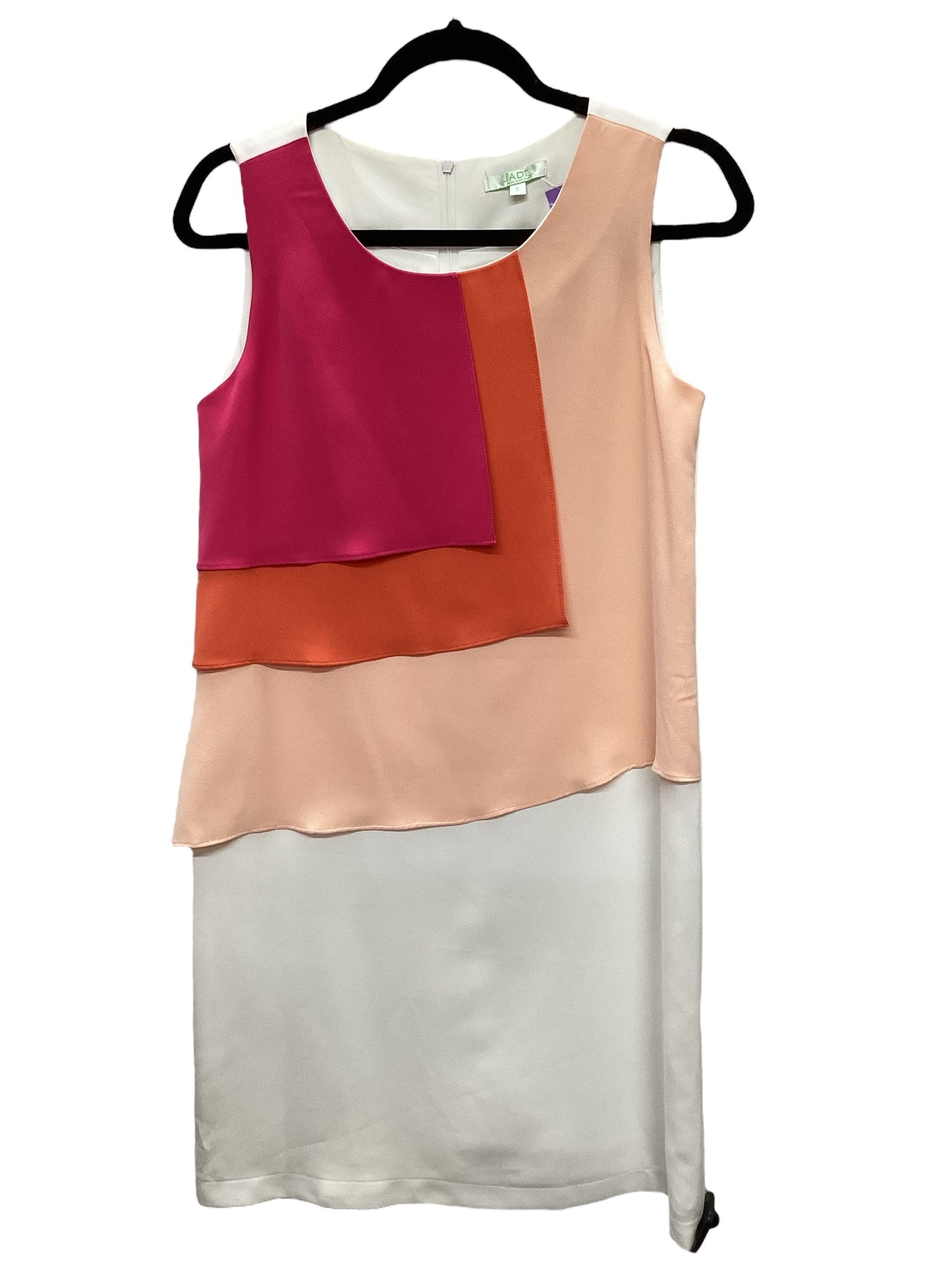 Pink & White Dress Casual Short Jade, Size S