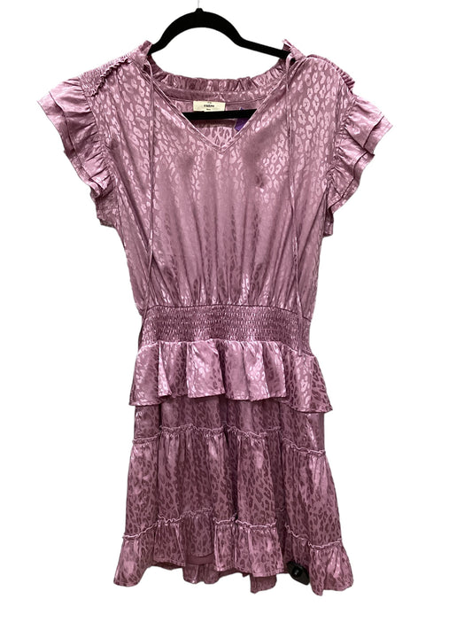 Purple Dress Casual Short Entro, Size S