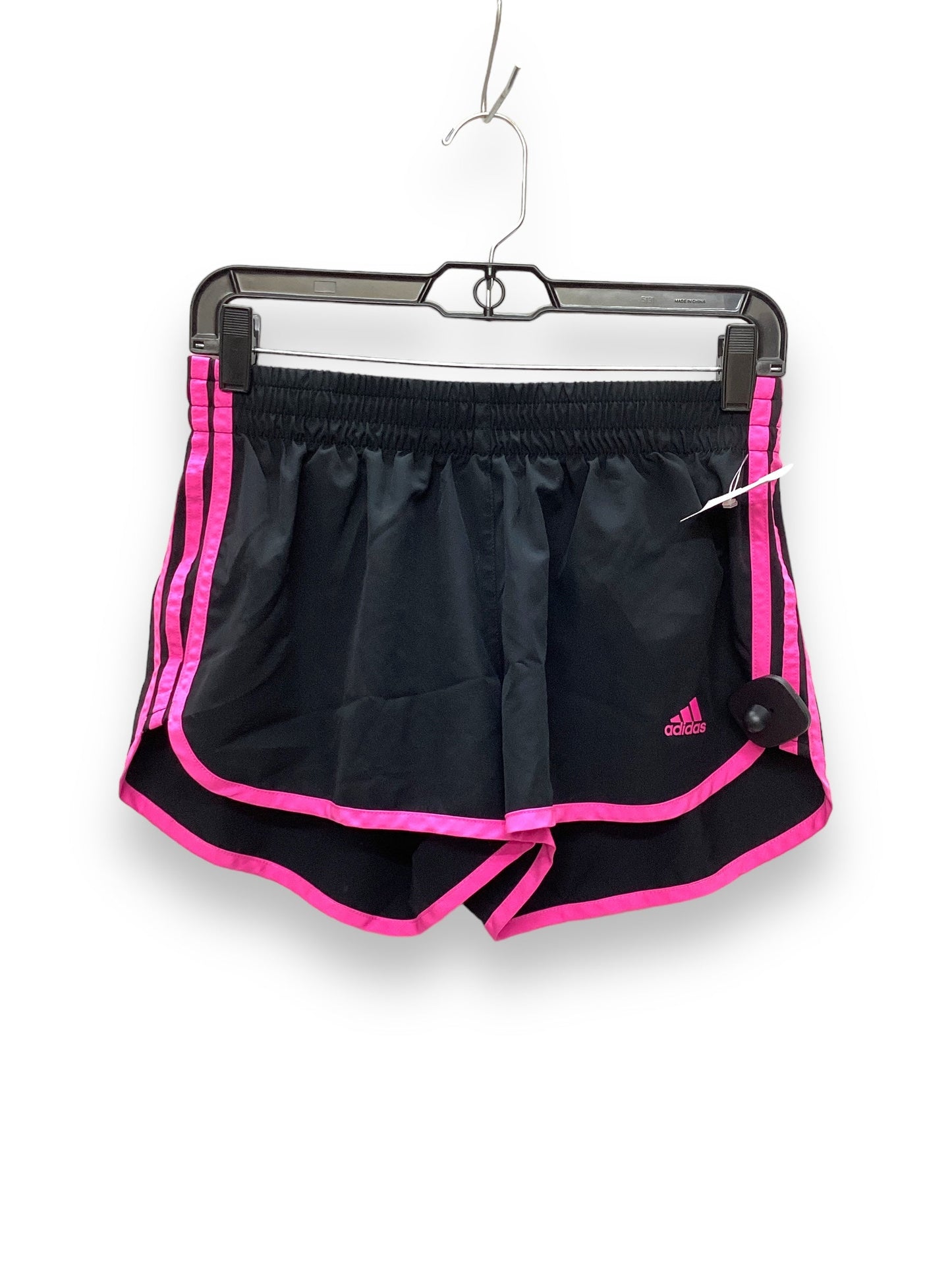 Black & Pink Athletic Shorts Adidas, Size M