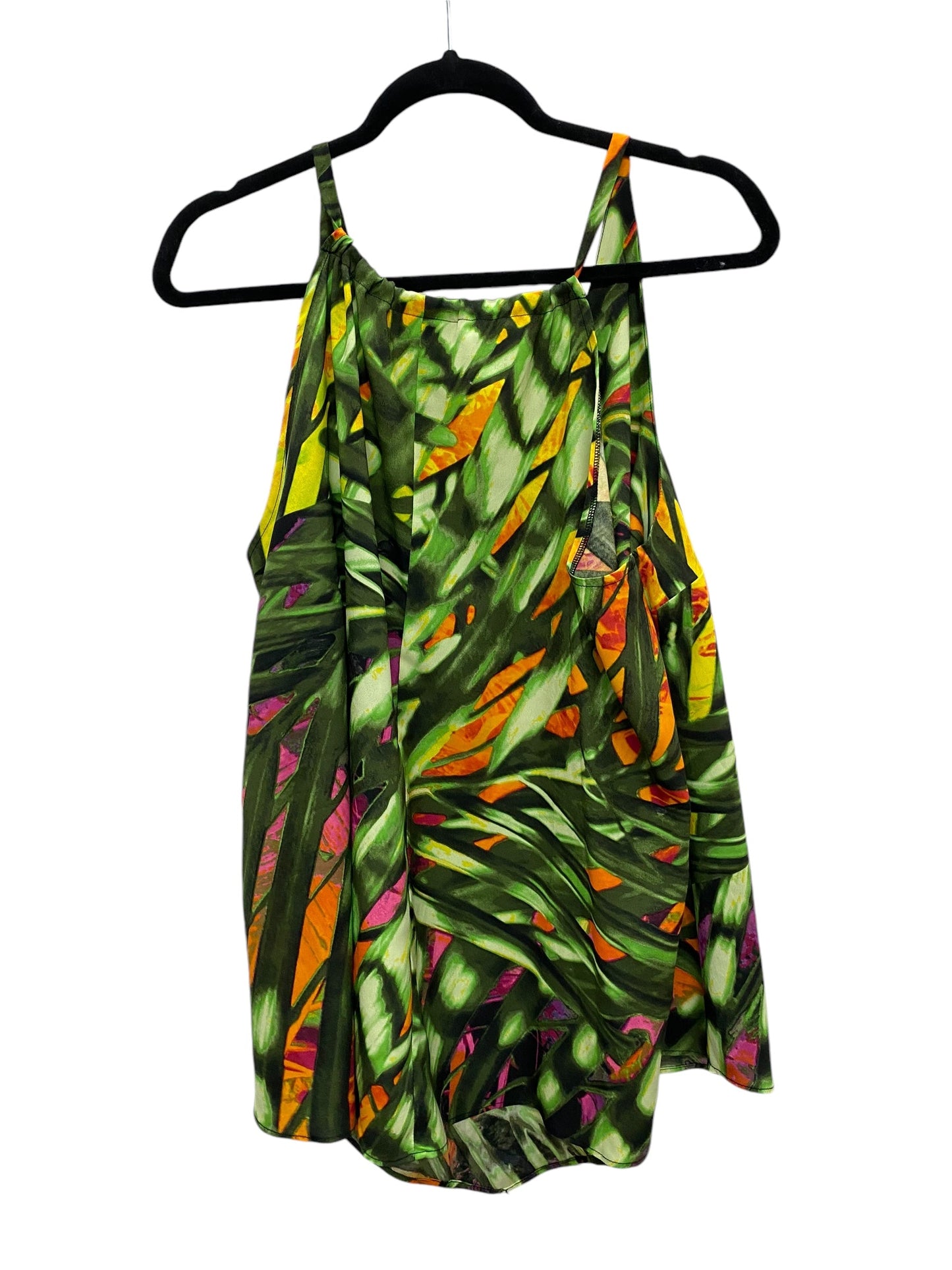 Top Sleeveless By Clothes Mentor In Green, Size: 1x