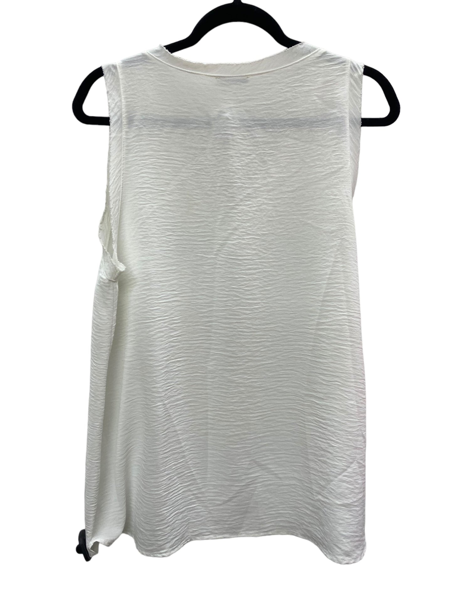 White Top Sleeveless Jodifl, Size M