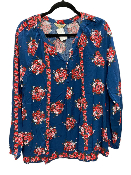 Top Long Sleeve By Matilda Jane In Blue, Size: L