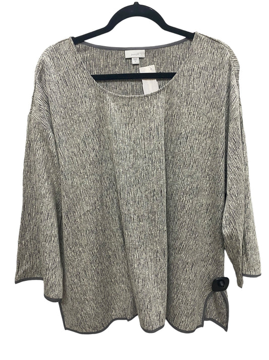 Top Long Sleeve By Pure Jill In Grey, Size: Xl