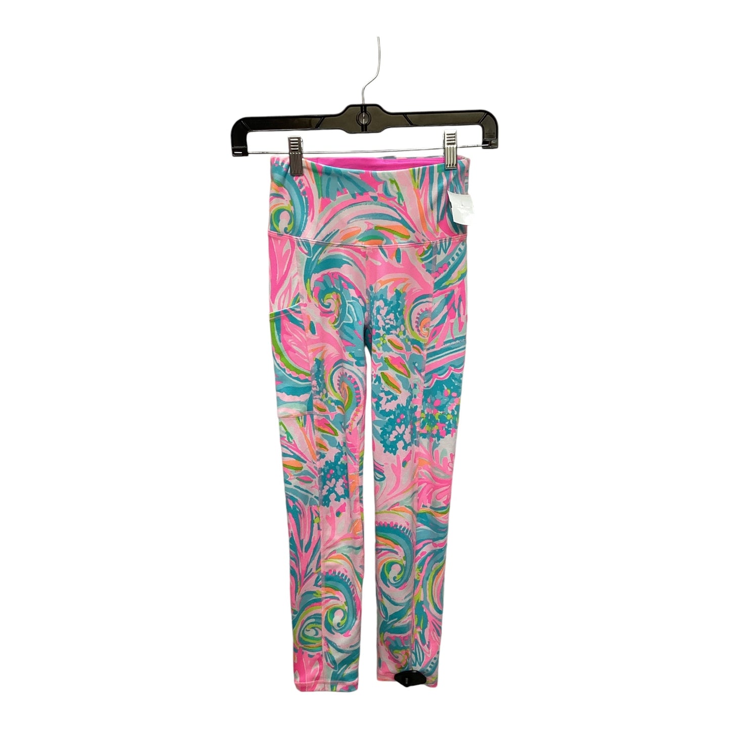 Athletic Leggings By Lilly Pulitzer In Blue & Pink, Size: Xxs