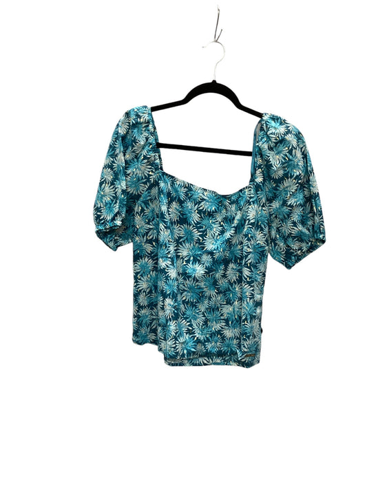 Top Short Sleeve By Michael By Michael Kors In Blue, Size: L