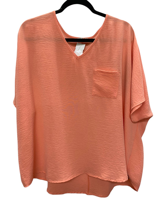 Top Short Sleeve By Jodifl In Orange, Size: S