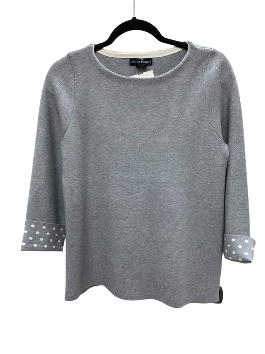 Top Long Sleeve By Cynthia Rowley In Grey, Size: M