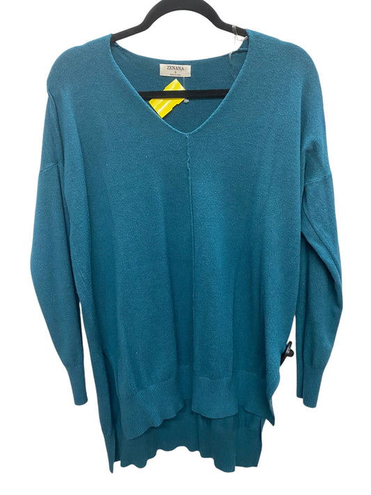 Sweater By Zenana Outfitters In Teal, Size: S