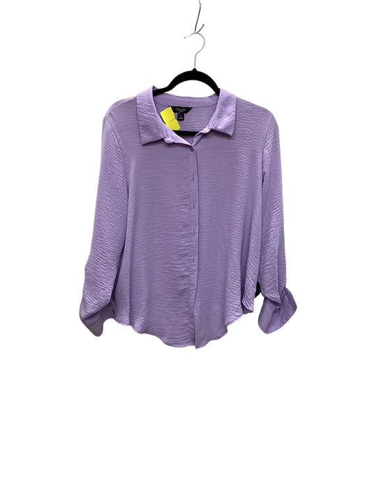 Top Long Sleeve By Simply Vera In Purple, Size: L