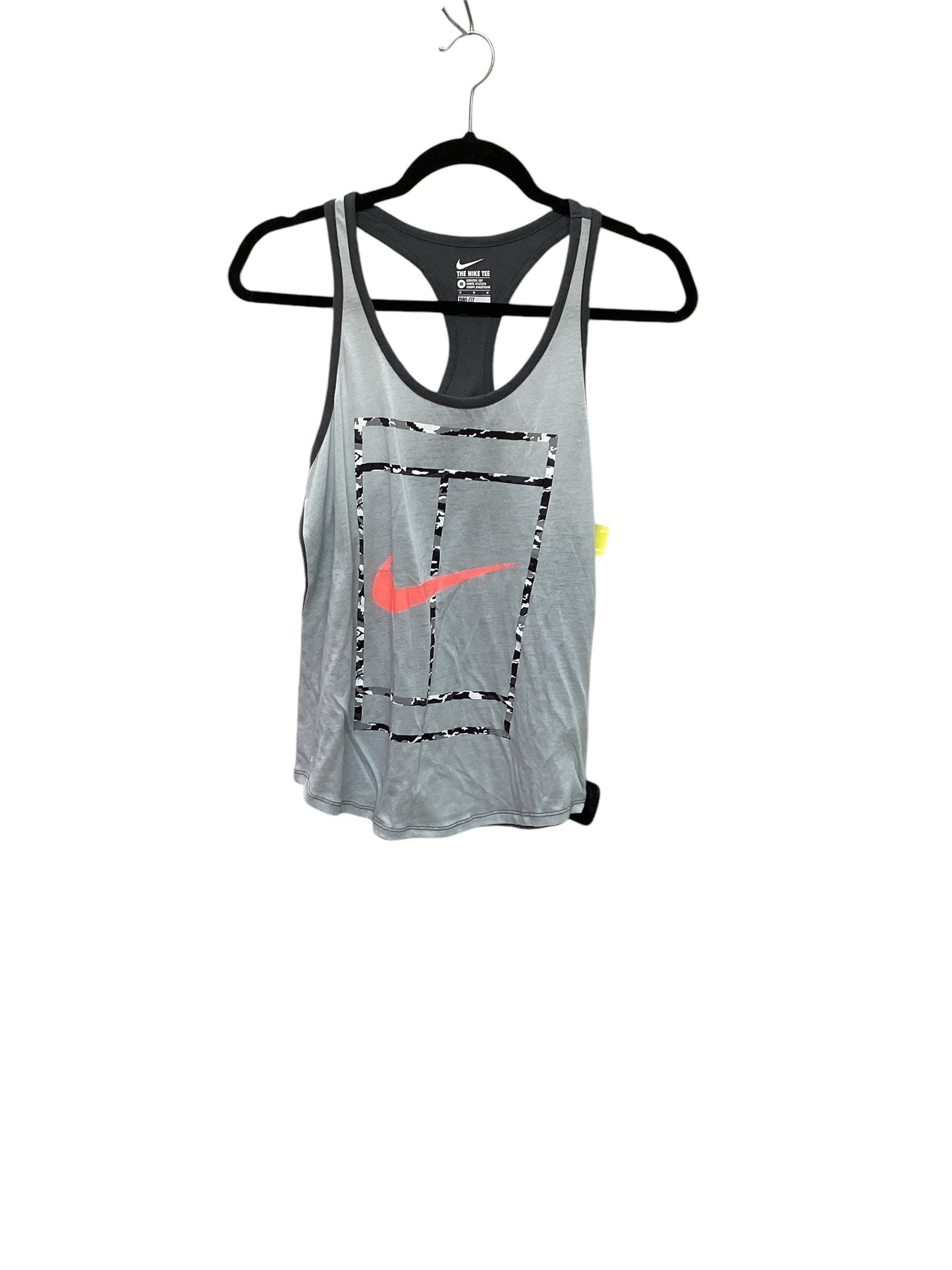 Athletic Tank Top By Nike Apparel In Grey, Size: M