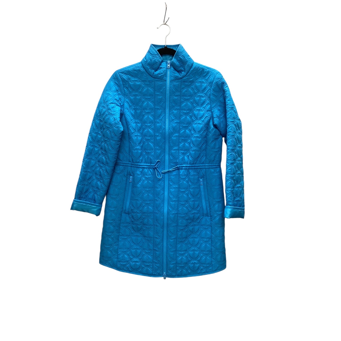 Coat Puffer & Quilted By Talbots In Blue, Size: Xs