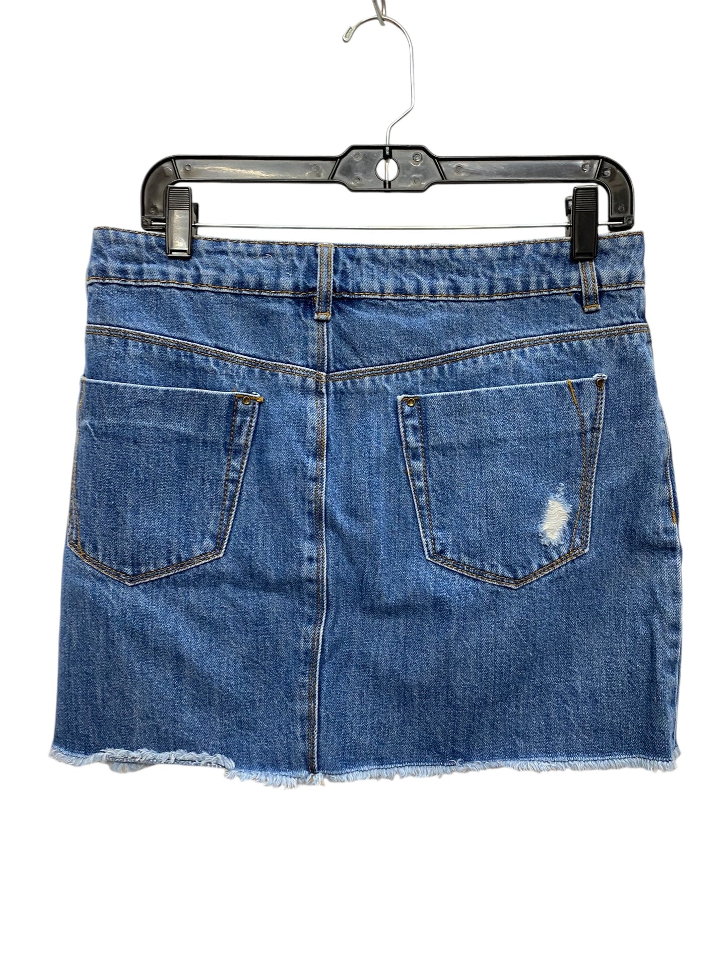 Skirt Mini & Short By A Loves A In Blue Denim, Size: 6