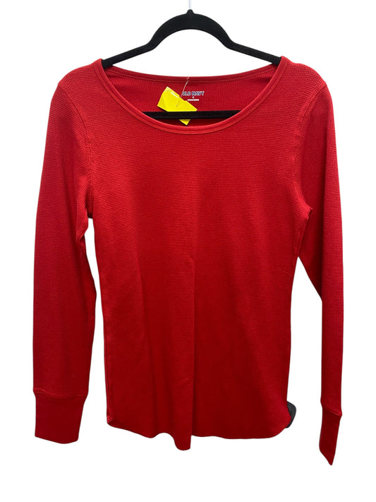 Top Long Sleeve Basic By Old Navy In Red, Size: M