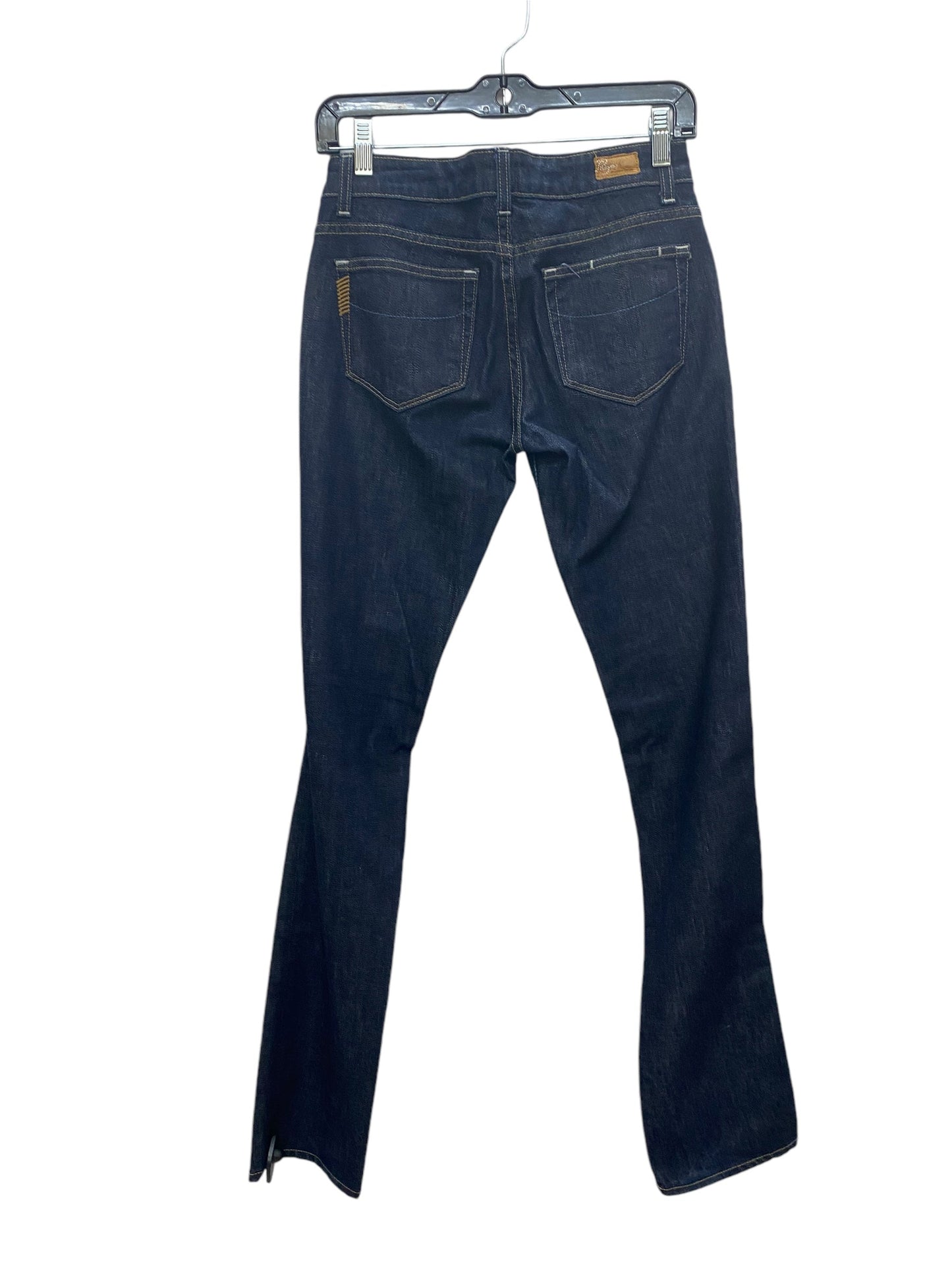 Jeans Straight By Paige In Blue Denim, Size: 4