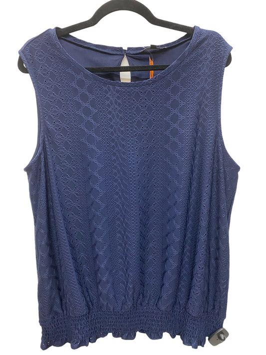 Top Sleeveless By Adrianna Papell  Size: Xl