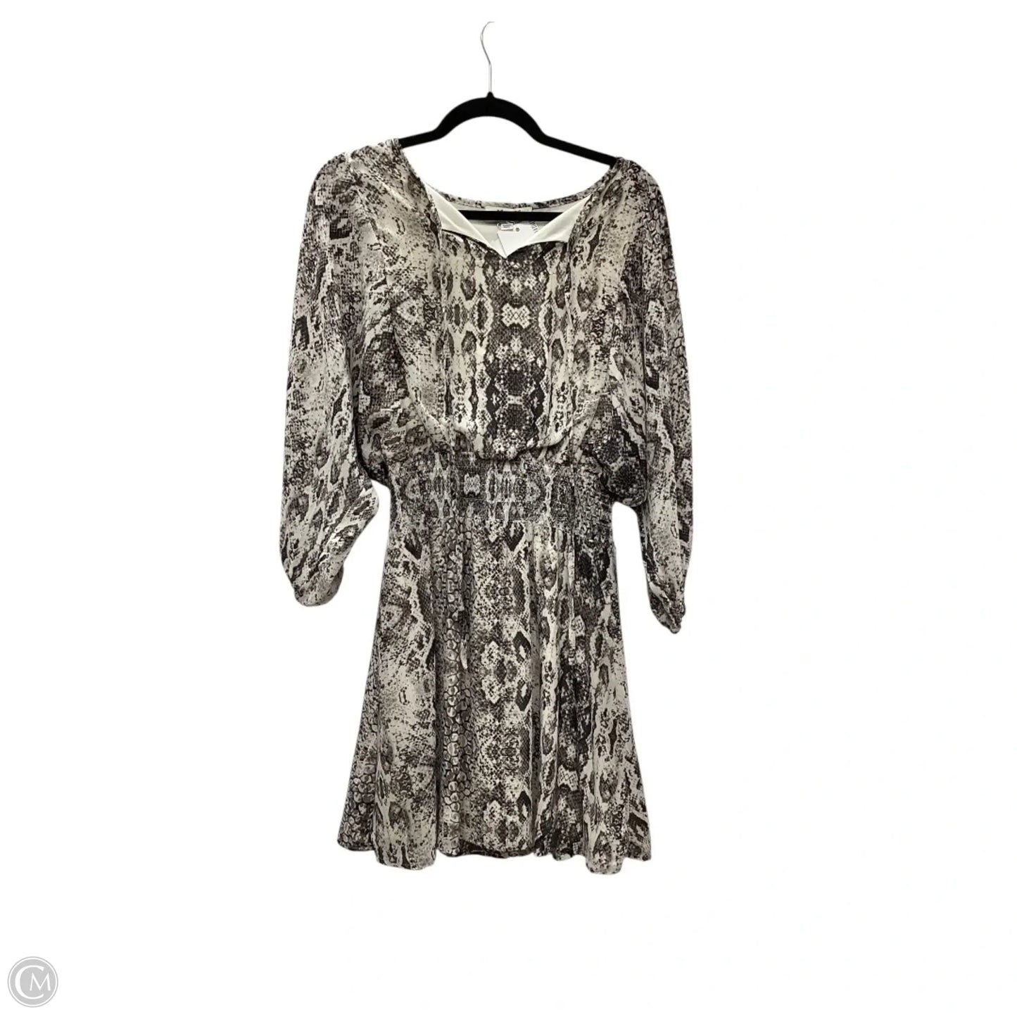 Dress Casual Short By She + Sky In Snakeskin Print, Size: S