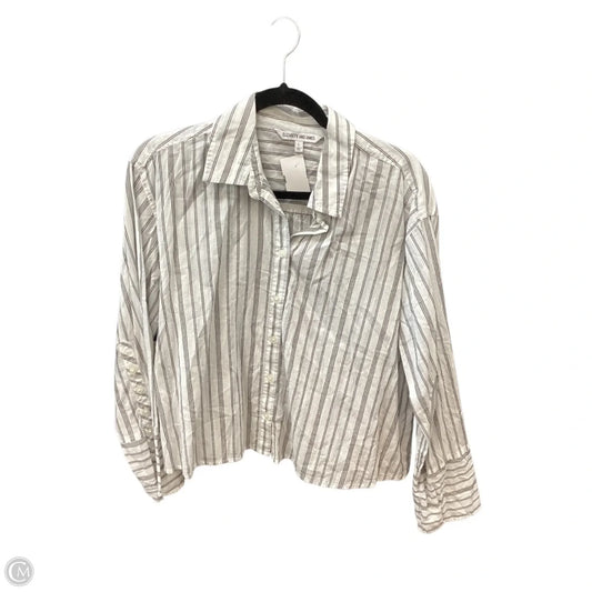 Top Long Sleeve By Elizabeth And James In White, Size: L