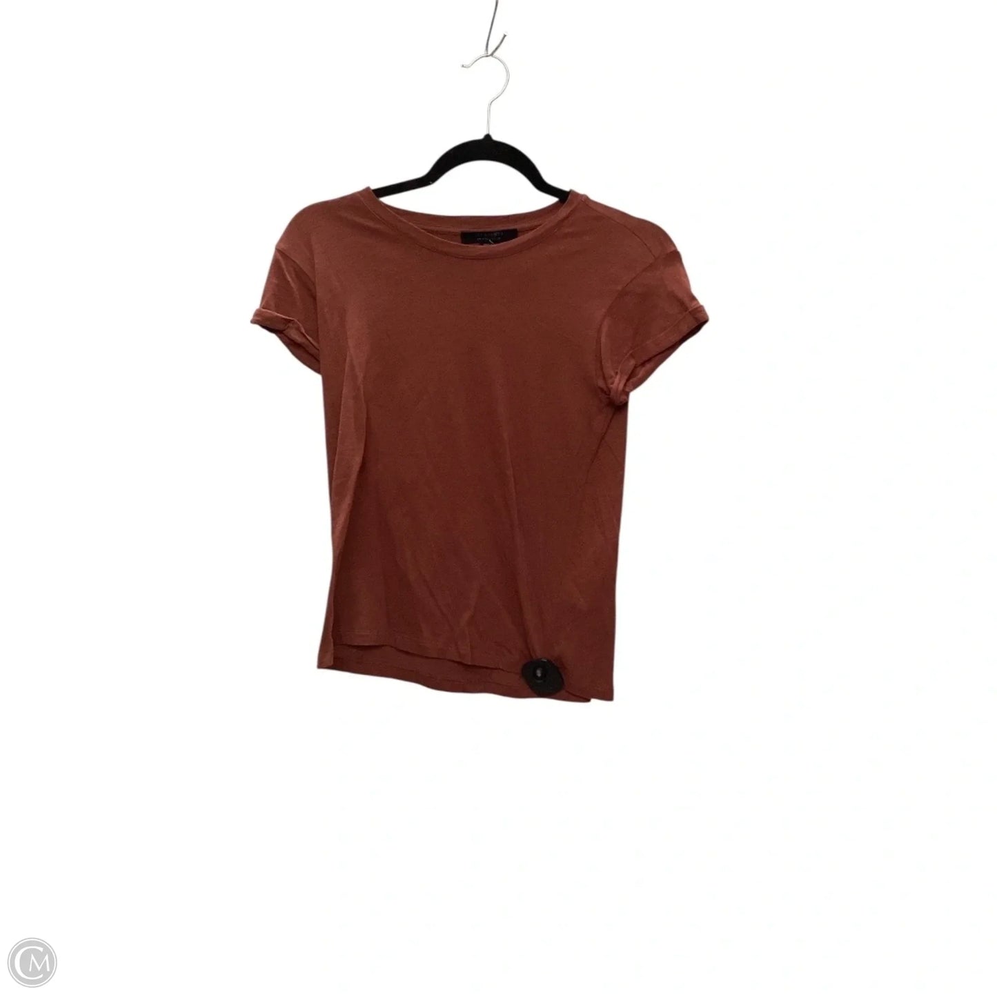 Top Short Sleeve Designer By All Saints In Red, Size: 2