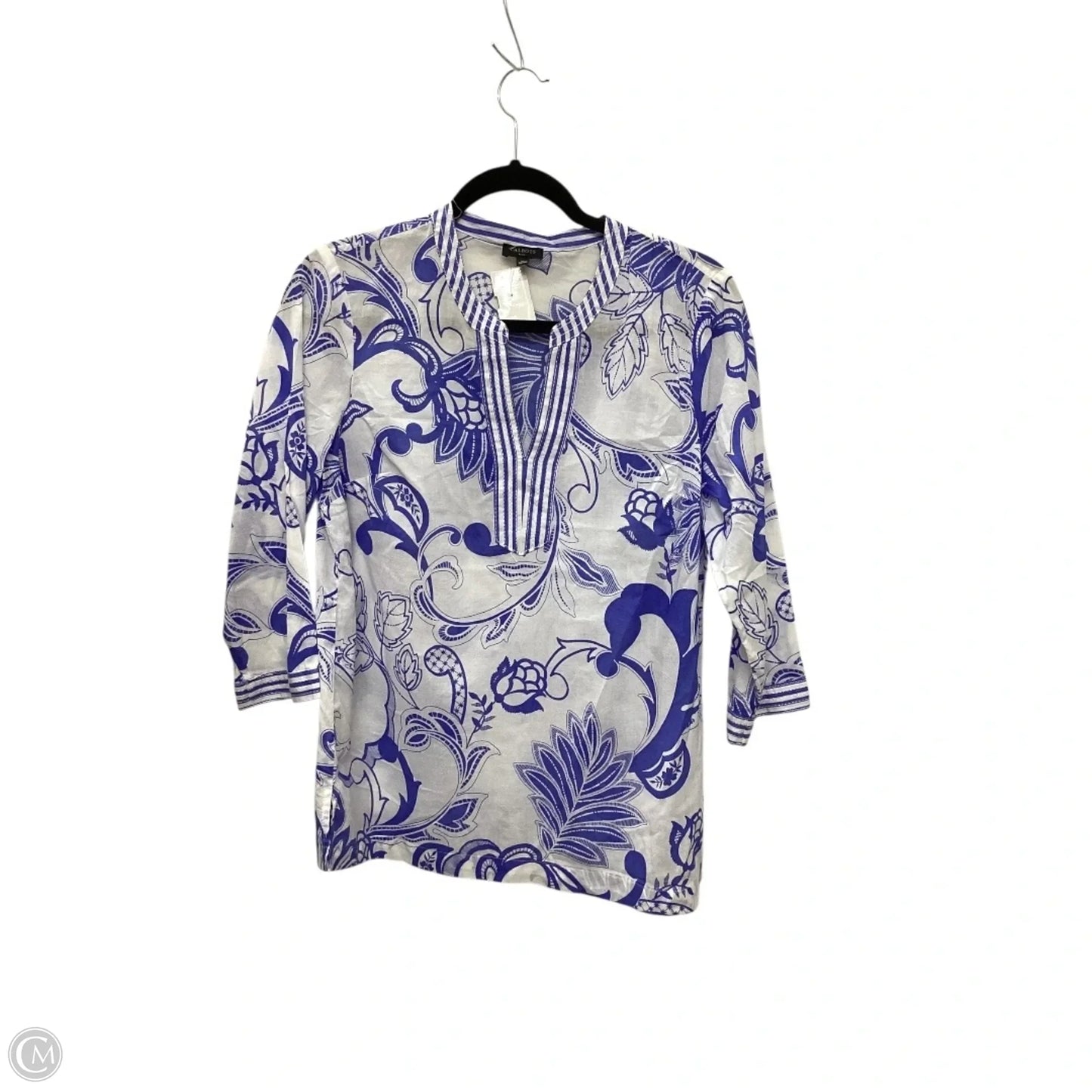 Top Long Sleeve By Talbots In Blue, Size: Sp