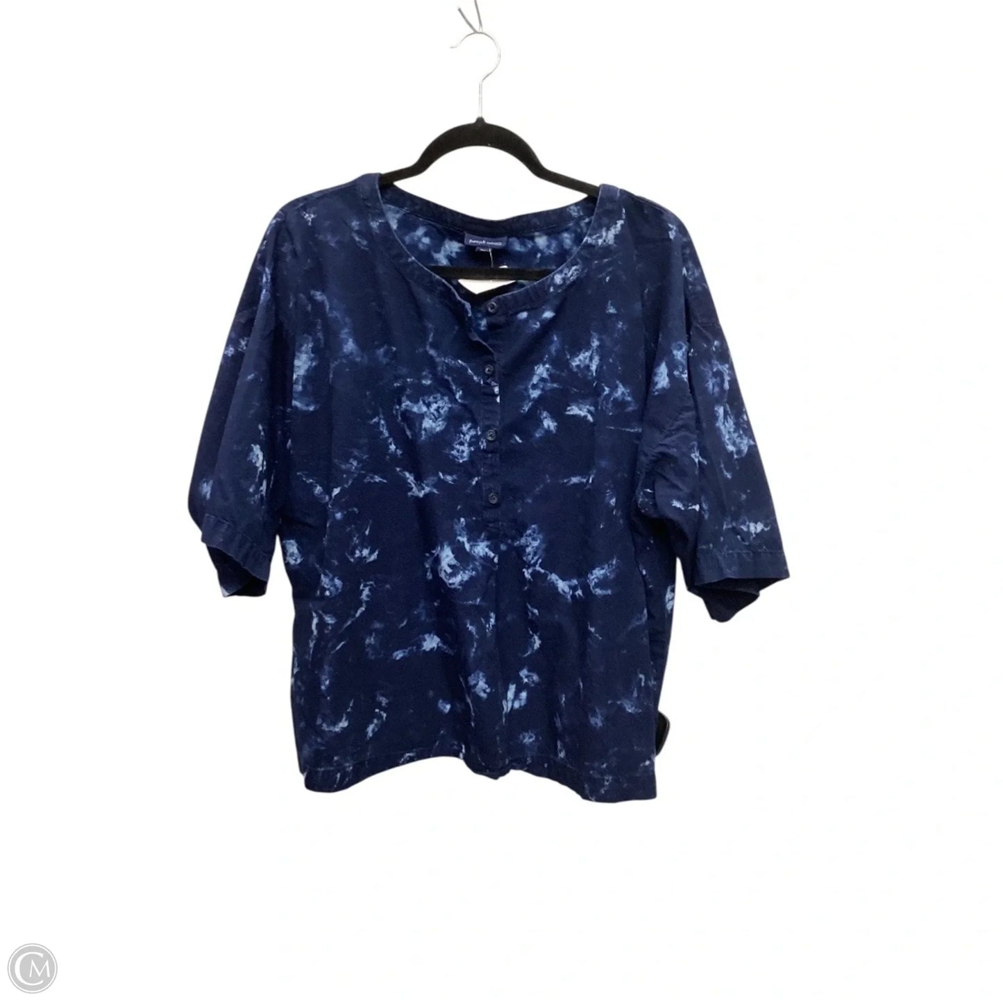 Top Short Sleeve By Pure Jill In Blue, Size: M