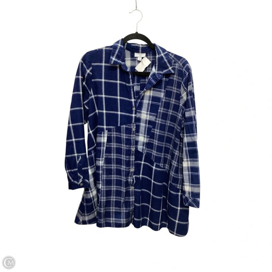 Top Long Sleeve By J. Jill In Blue, Size: L