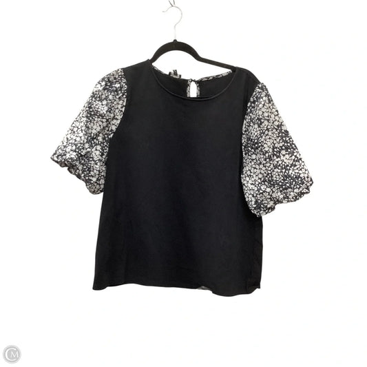 Top Short Sleeve By Talbots In Black, Size: Xlp