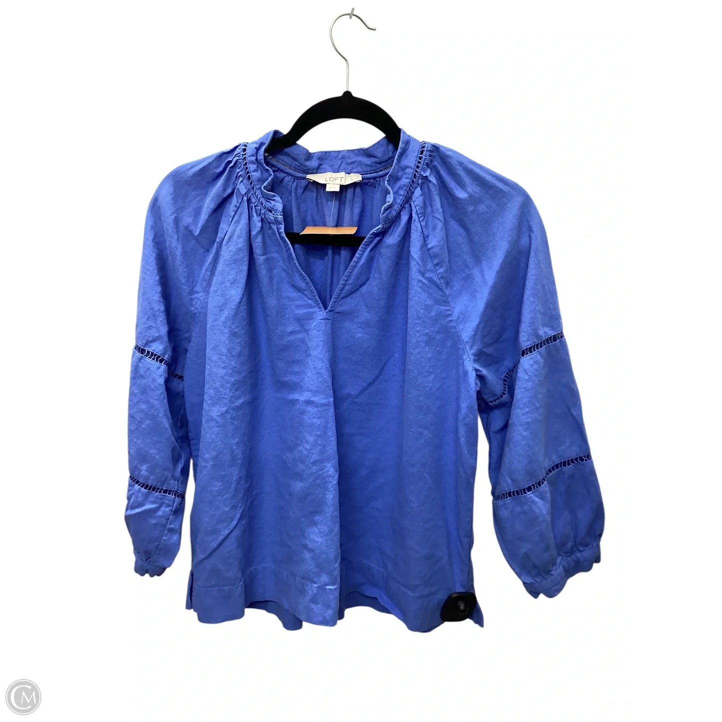 Top Long Sleeve By Loft In Blue, Size: Mp
