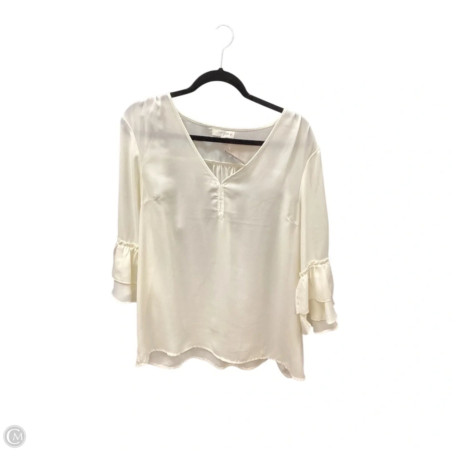 Top Short Sleeve By Umgee In Cream, Size: Xl